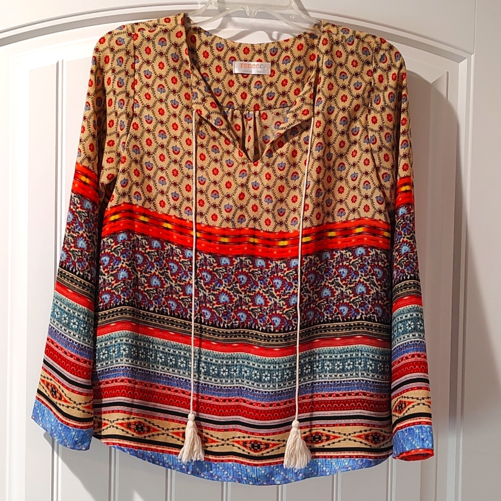 *Renee C.* Boho Blouse (Size Small)